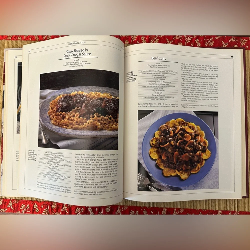 Fresh Way With Beef And Lamb - Healthy Home Cooking by Time Life Book Vintage HC